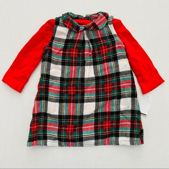 Carter’sPeter Pan Collar Plaid Holiday Dress 6